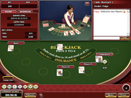 blackjack dal vivo
