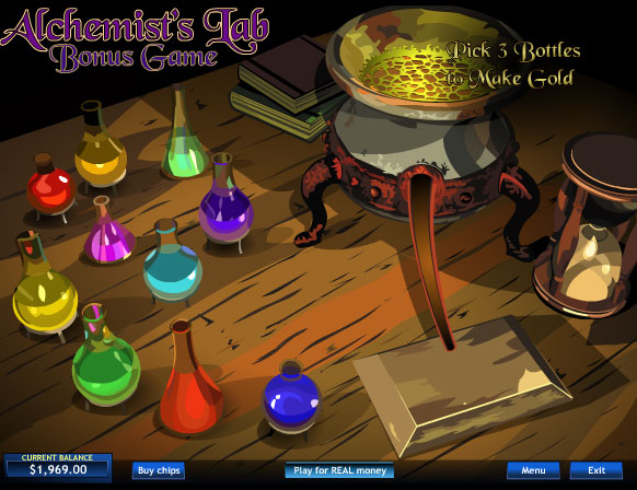 bonus slot machine alchemist's lab